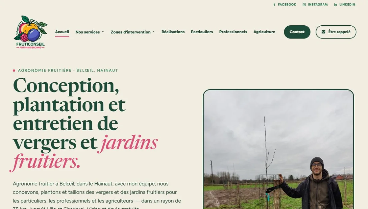 Le site Fruticonseil